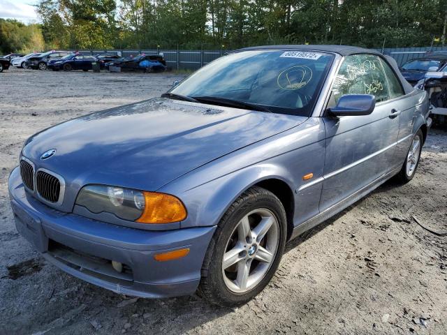 WBABS33462JY58585 - 2002 BMW 325 CI BLUE photo 9