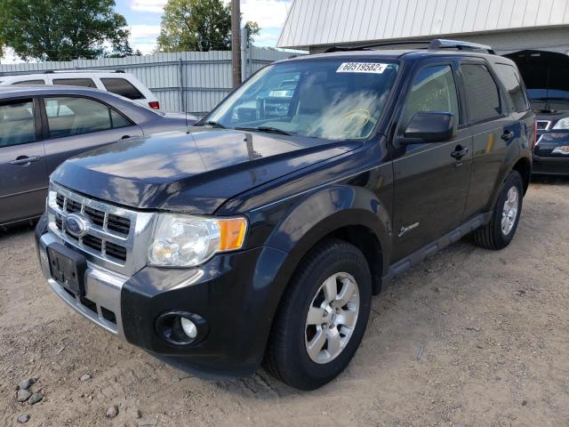 1FMCU49379KA32351 - 2009 FORD ESCAPE HYB BLACK photo 2