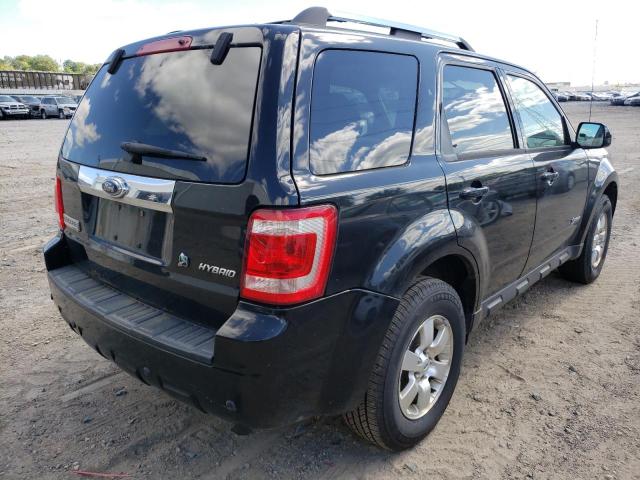 1FMCU49379KA32351 - 2009 FORD ESCAPE HYB BLACK photo 4