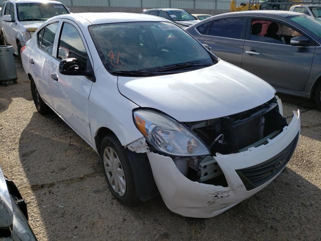 3N1CN7AP7EL842589 - 2014 NISSAN VERSA S WHITE photo 1