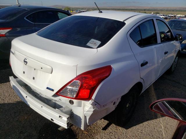 3N1CN7AP7EL842589 - 2014 NISSAN VERSA S WHITE photo 4