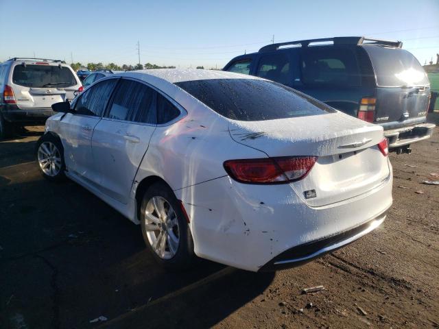 1C3CCCAB3FN738557 - 2015 CHRYSLER 200 LIMITE WHITE photo 3