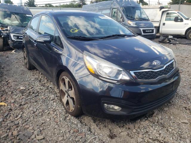 KNADN4A34C6048103 - 2012 KIA RIO EX BLUE photo 1