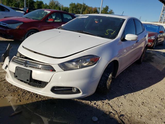 1C3CDFCH5DD576059 - 2013 DODGE DART LIMIT WHITE photo 2