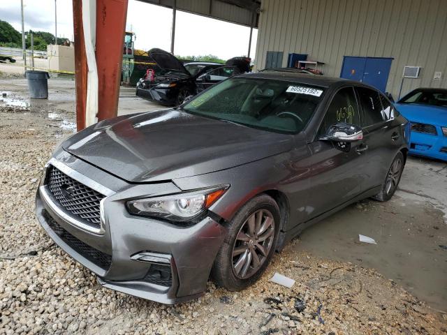 JN1BV7AP8EM684426 - 2014 INFINITI Q50 BASE GRAY photo 2