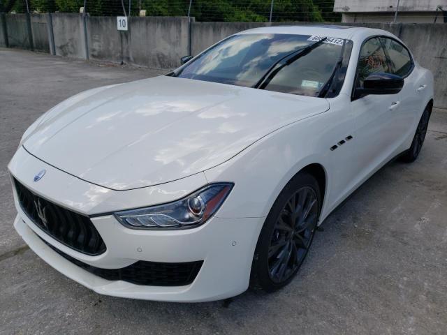 ZAM57YTA7K1332398 - 2019 MASERATI GHIBLI S WHITE photo 2