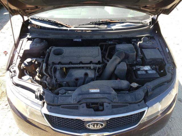 KNAFU4A25A5277251 - 2010 KIA FORTE EX MAROON photo 7