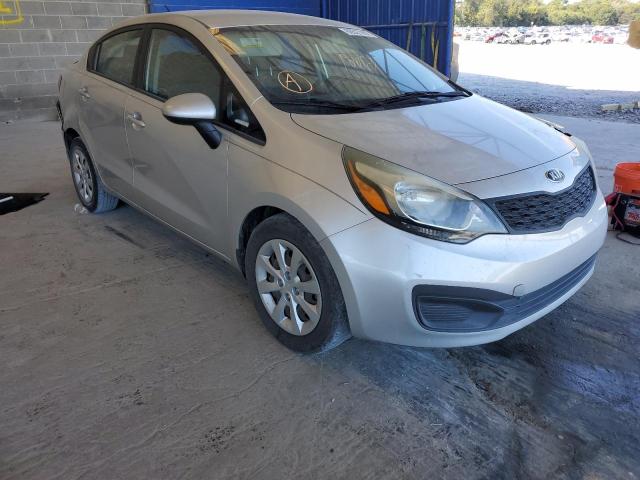 KNADM4A36D6254592 - 2013 KIA RIO LX SILVER photo 1