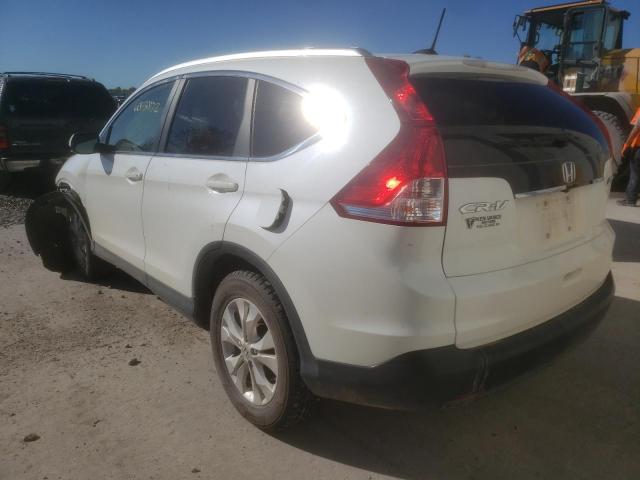 5J6RM4H76DL003939 - 2013 HONDA CR-V EXL WHITE photo 3