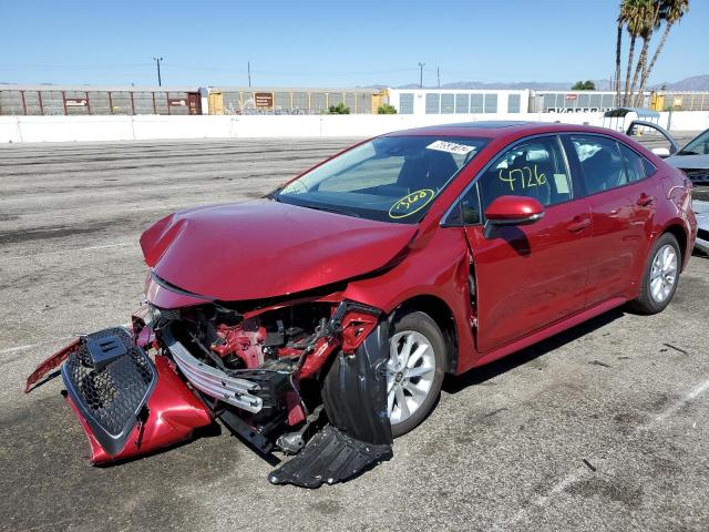 JTDFPMAE5NJ215236 - 2022 TOYOTA COROLLA XL RED photo 2