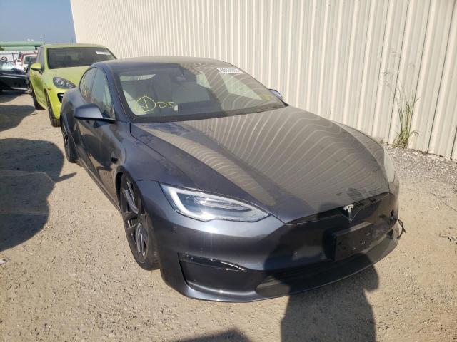 5YJSA1E63MF431481 - 2021 TESLA MODEL S Մոխրագույն լուսանկար 1