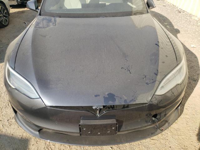 5YJSA1E63MF431481 - 2021 TESLA MODEL S Մոխրագույն լուսանկար 7