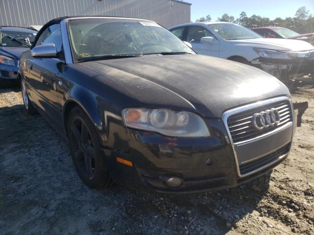 WAUDH48HX7K021400 - 2007 AUDI A4 3.2 CAB BLACK photo 1