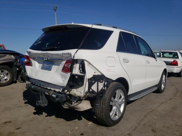 4JGDA5HB9EA427823 - 2014 MERCEDES-BENZ ML 350 4MA WHITE photo 4