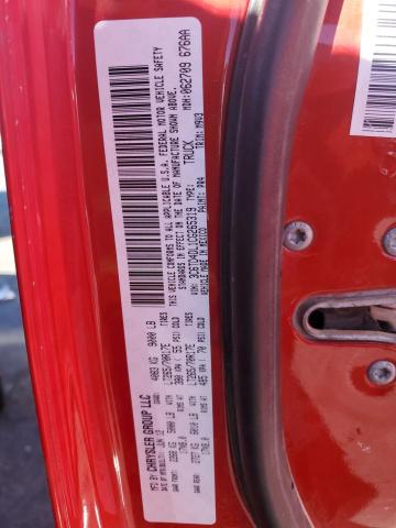 3C6TD4DL1CG265319 - 2012 DODGE RAM 2500 S RED photo 10