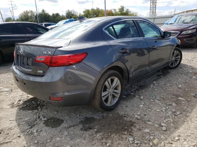 19VDE3F7XDE300708 - 2013 ACURA ILX HYBRID GRAY photo 4