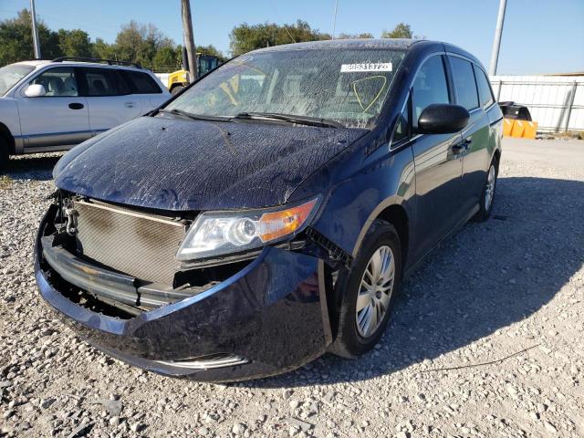 5FNRL5H22GB089941 - 2016 HONDA ODYSSEY LX BLUE photo 2