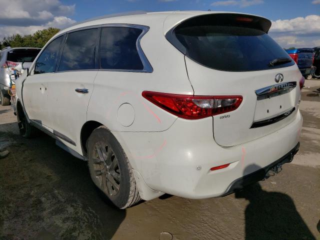 5N1AL0MM4DC314288 - 2013 INFINITI JX35 WHITE photo 3