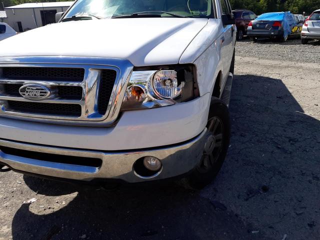 1FTPX14547FB48956 - 2007 FORD F-150 WHITE photo 9