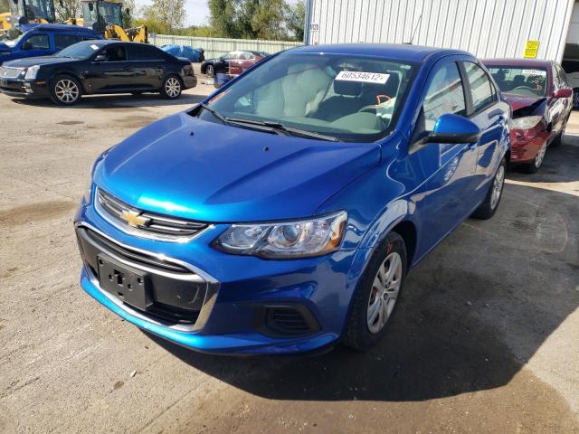 1G1JB5SH9H4133433 - 2017 CHEVROLET SONIC LS BLUE photo 2