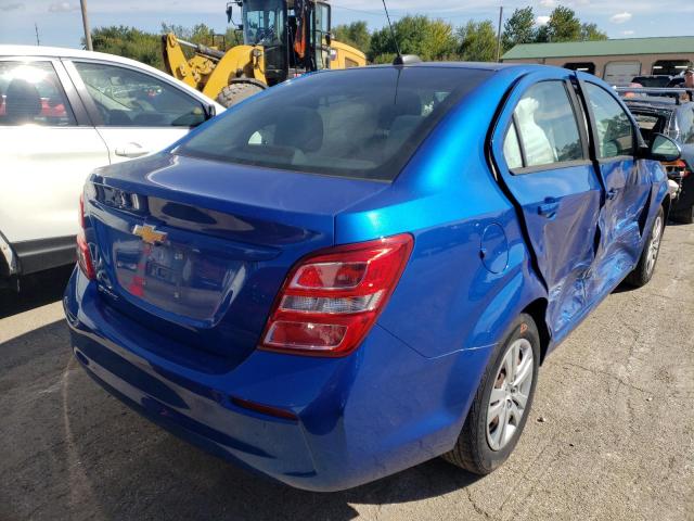 1G1JB5SH9H4133433 - 2017 CHEVROLET SONIC LS BLUE photo 4