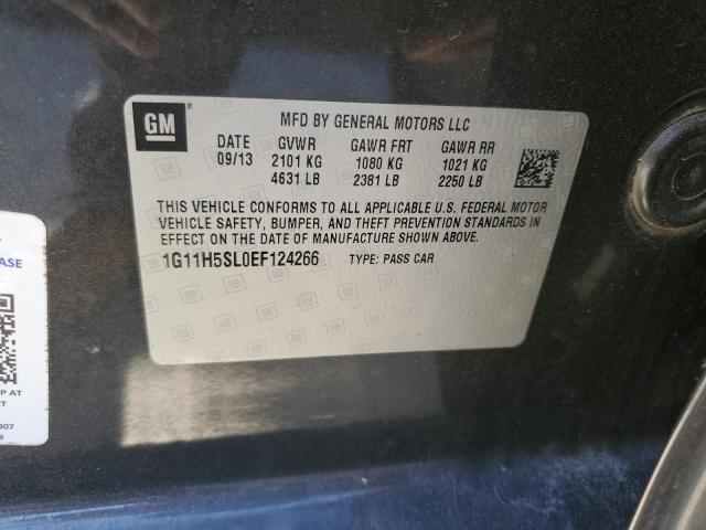 1G11H5SL0EF124266 - 2014 CHEVROLET MALIBU LTZ 石墨色 照片 10