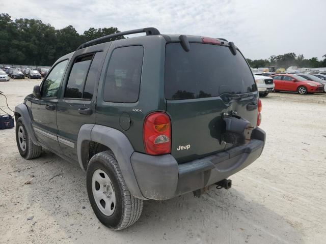 1J4GL48K92W157359 - 2002 JEEP LIBERTY SP GREEN photo 3