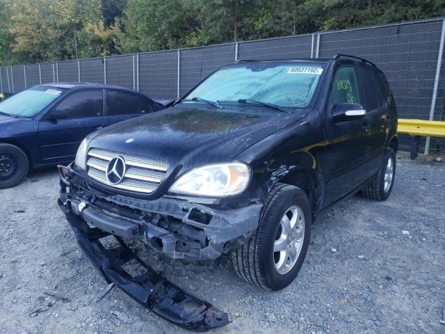 4JGAB57E94A470200 - 2004 MERCEDES-BENZ ML350 BLACK photo 2