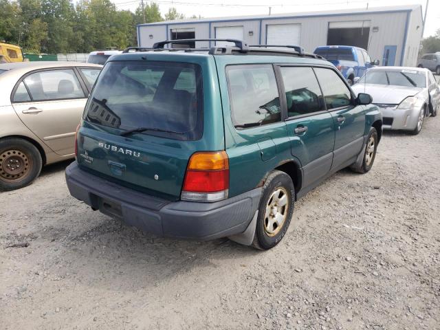 JF1SF6359YH732129 - 2000 SUBARU FORESTER L GREEN photo 4