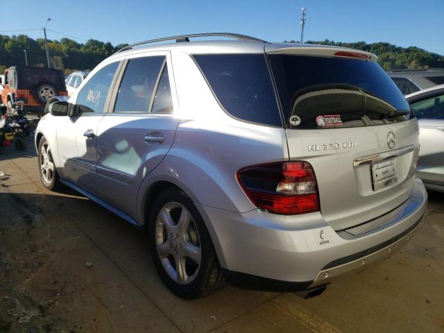 4JGBB22E98A352373 - 2008 MERCEDES-BENZ ML 320 CDI SILVER photo 3
