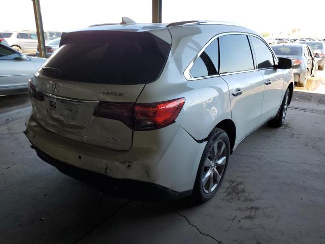 5FRYD4H88EB011134 - 2014 ACURA MDX ADVANC WHITE photo 4