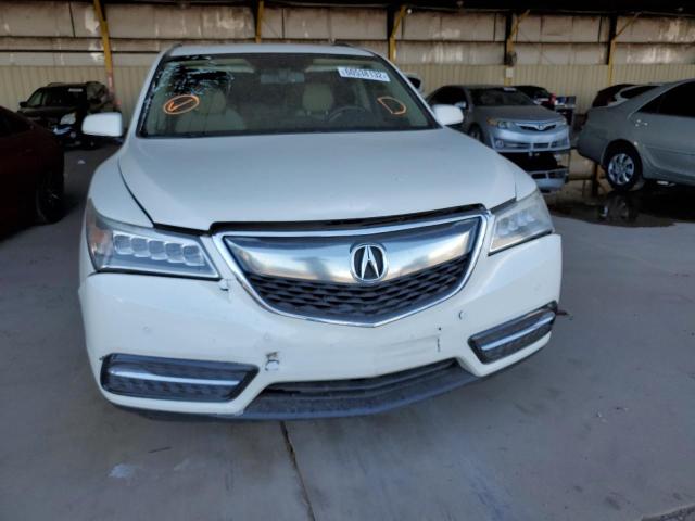 5FRYD4H88EB011134 - 2014 ACURA MDX ADVANC WHITE photo 9