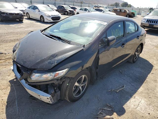 19XFB2F71FE703269 - 2015 HONDA CIVIC SE BLACK photo 2