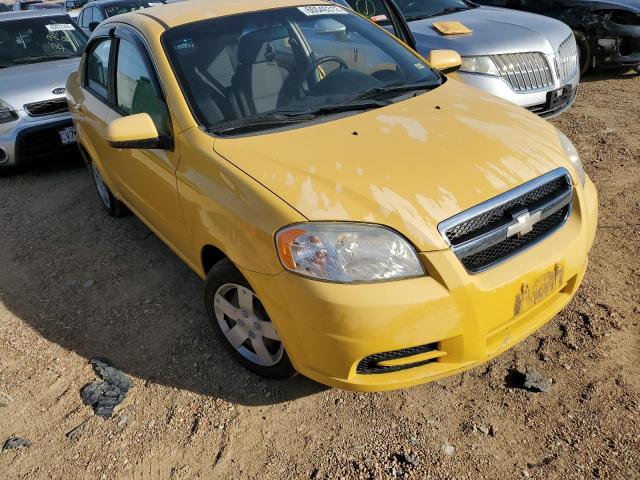 KL1TD5DE6AB129345 - 2010 CHEVROLET AVEO LS YELLOW photo 1