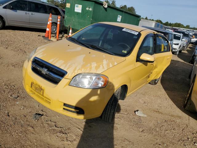 KL1TD5DE6AB129345 - 2010 CHEVROLET AVEO LS YELLOW photo 2