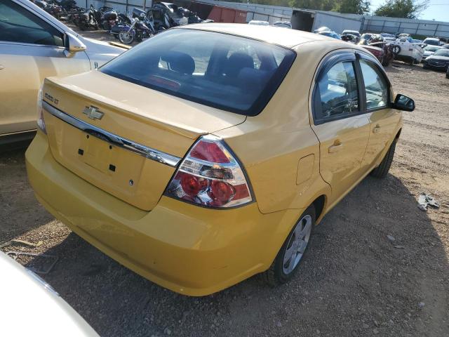 KL1TD5DE6AB129345 - 2010 CHEVROLET AVEO LS 黄色 照片 4