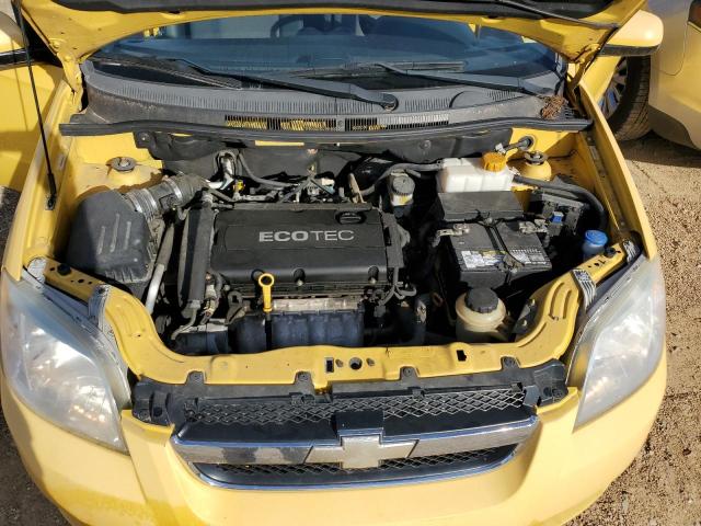 KL1TD5DE6AB129345 - 2010 CHEVROLET AVEO LS YELLOW photo 7