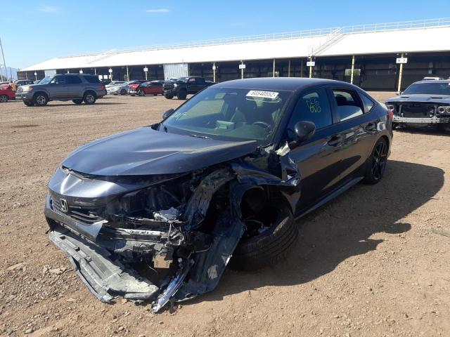 2HGFE2F57NH551704 - 2022 HONDA CIVIC SPOR GRAY photo 2