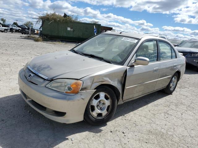 JHMES95633S029050 - 2003 HONDA CIVIC HYBR TAN photo 2