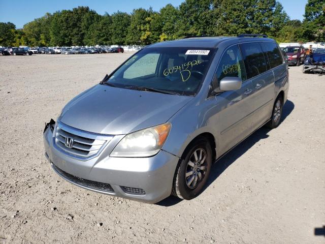 5FNRL38778B037609 - 2008 HONDA ODYSSEY EX SILVER photo 2