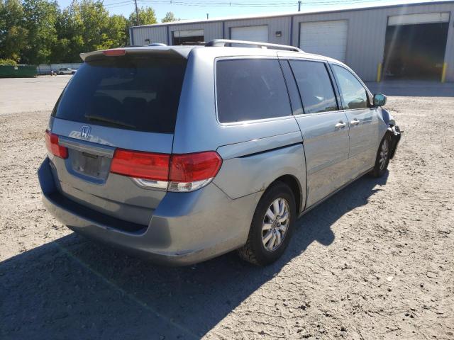 5FNRL38778B037609 - 2008 HONDA ODYSSEY EX SILVER photo 4