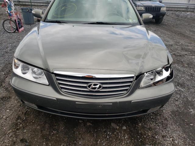 KMHFC46F08A266866 - 2008 HYUNDAI AZERA SE GREEN photo 7