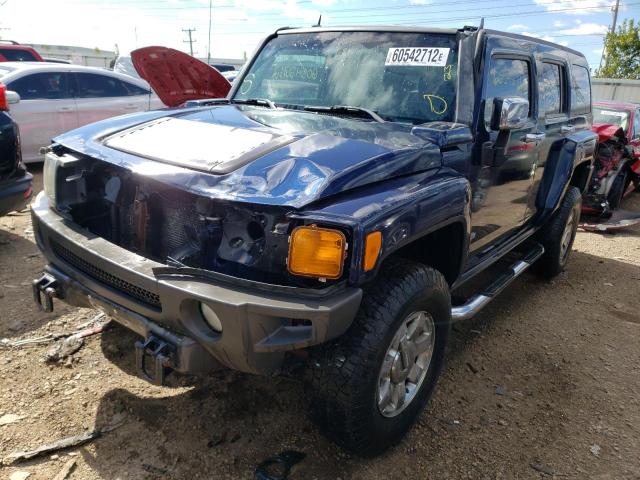 5GTDN13E978195780 - 2007 HUMMER H3 BLUE photo 2