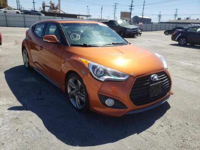 KMHTC6AE4DU112540 - 2013 HYUNDAI VELOSTER T ORANGE photo 1