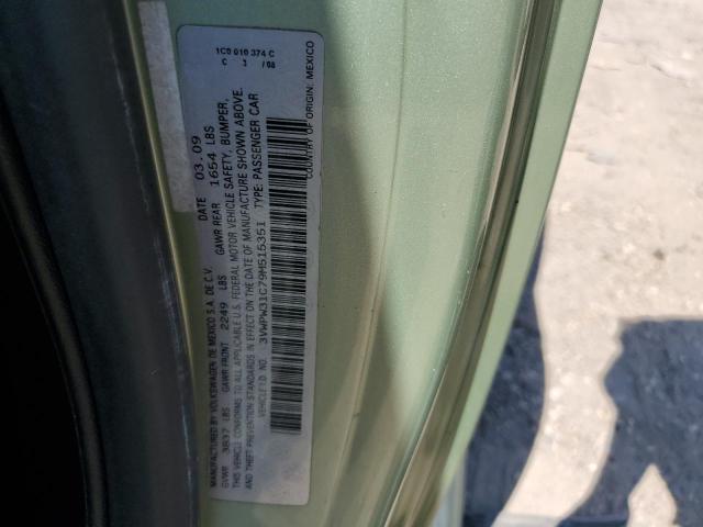 3VWPW31C79M515351 - 2009 VOLKSWAGEN NEW BEETLE 绿色 照片 10