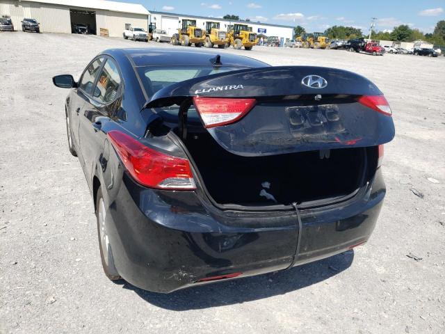 5NPDH4AE1DH179184 - 2013 HYUNDAI ELANTRA 4D BLACK photo 9