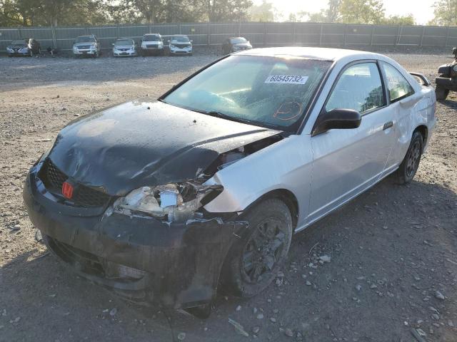 1HGEM22194L070422 - 2004 HONDA CIVIC DX V SILVER photo 2