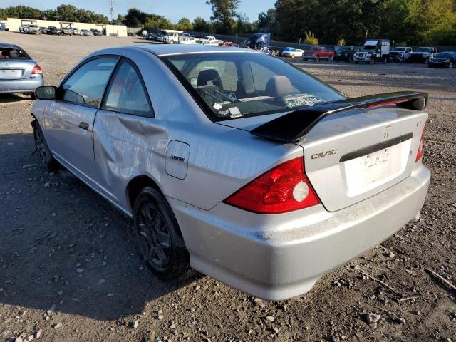 1HGEM22194L070422 - 2004 HONDA CIVIC DX V SILVER photo 3