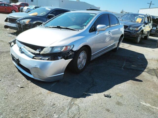 JHMFA36218S017230 - 2008 HONDA CIVIC HYBR SILVER photo 2