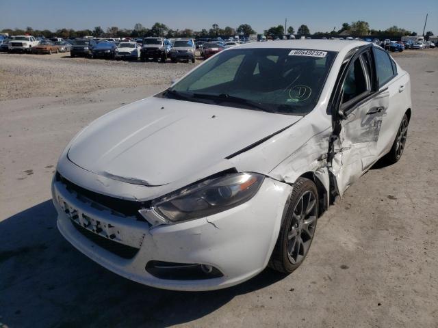 1C3CDFBA1DD308159 - 2013 DODGE DART WHITE photo 2